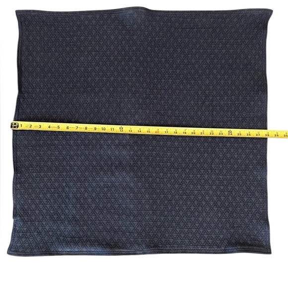 Pine Cone Hill Navy Blue Diamond Woven Euro Sham - Picture 3 of 4